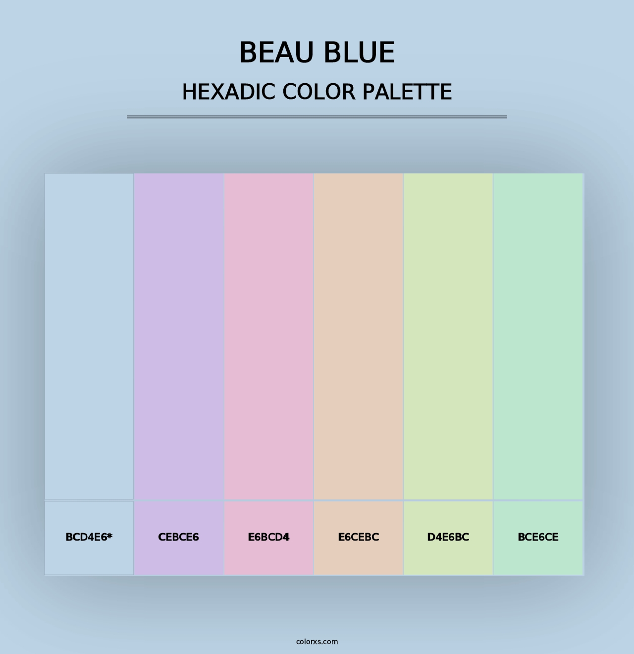 Beau Blue - Hexadic Color Palette