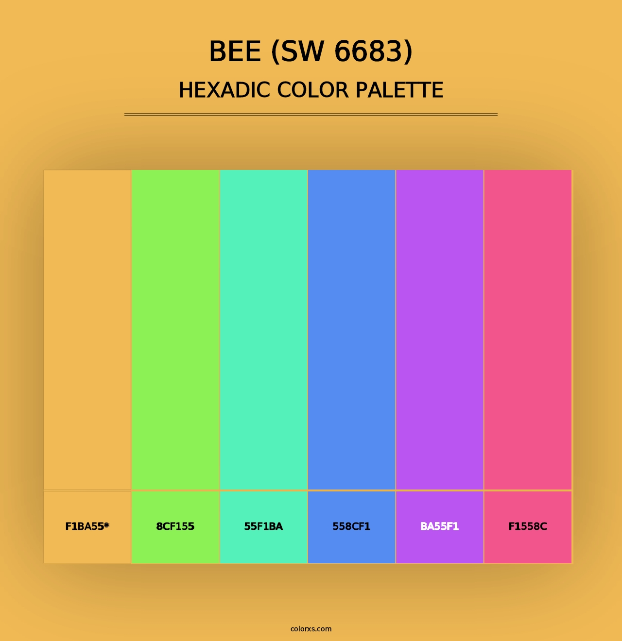 Bee (SW 6683) - Hexadic Color Palette