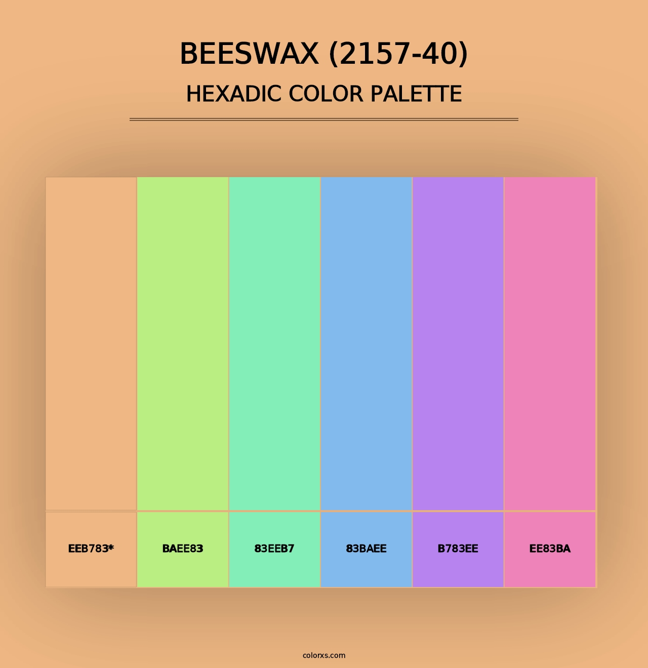 Beeswax (2157-40) - Hexadic Color Palette