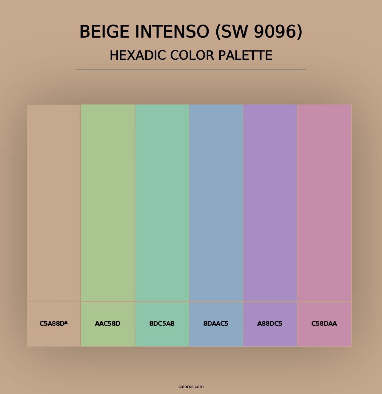 Beige Intenso (SW 9096) - Hexadic Color Palette