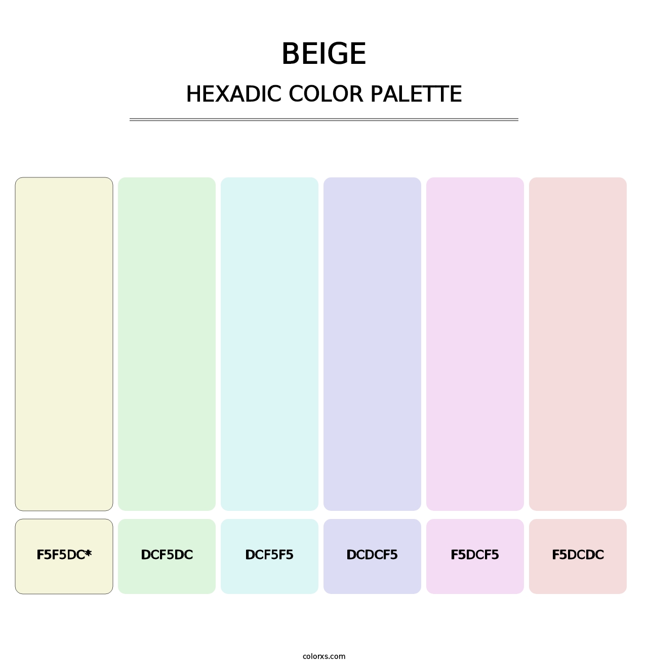 Beige - Hexadic Color Palette