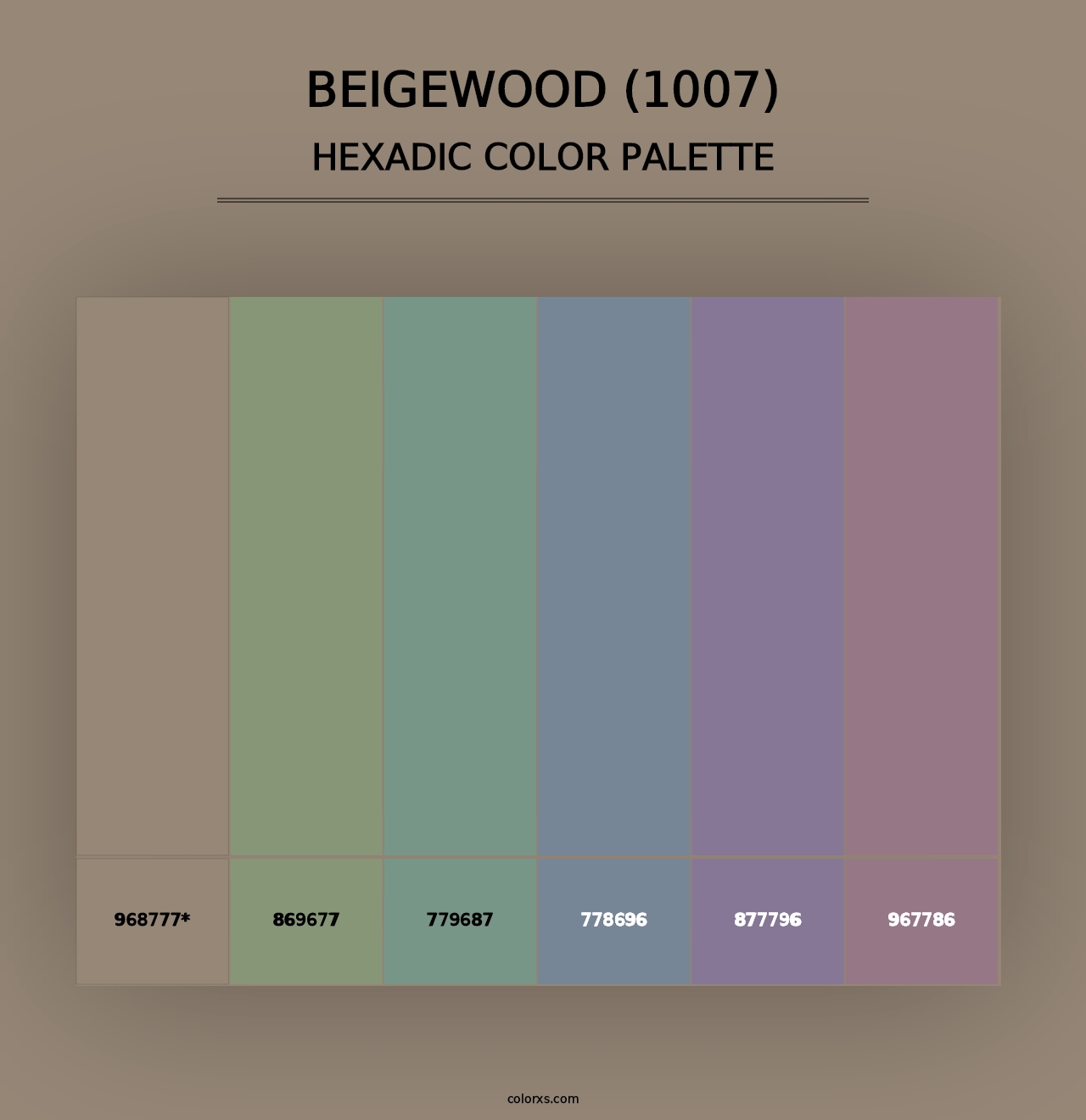 Beigewood (1007) - Hexadic Color Palette