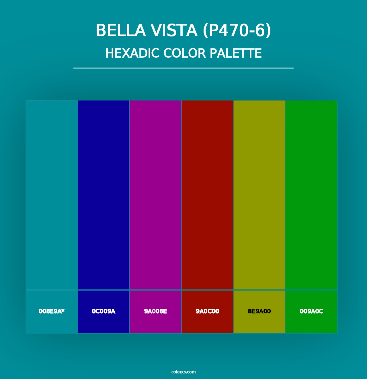 Bella Vista (P470-6) - Hexadic Color Palette