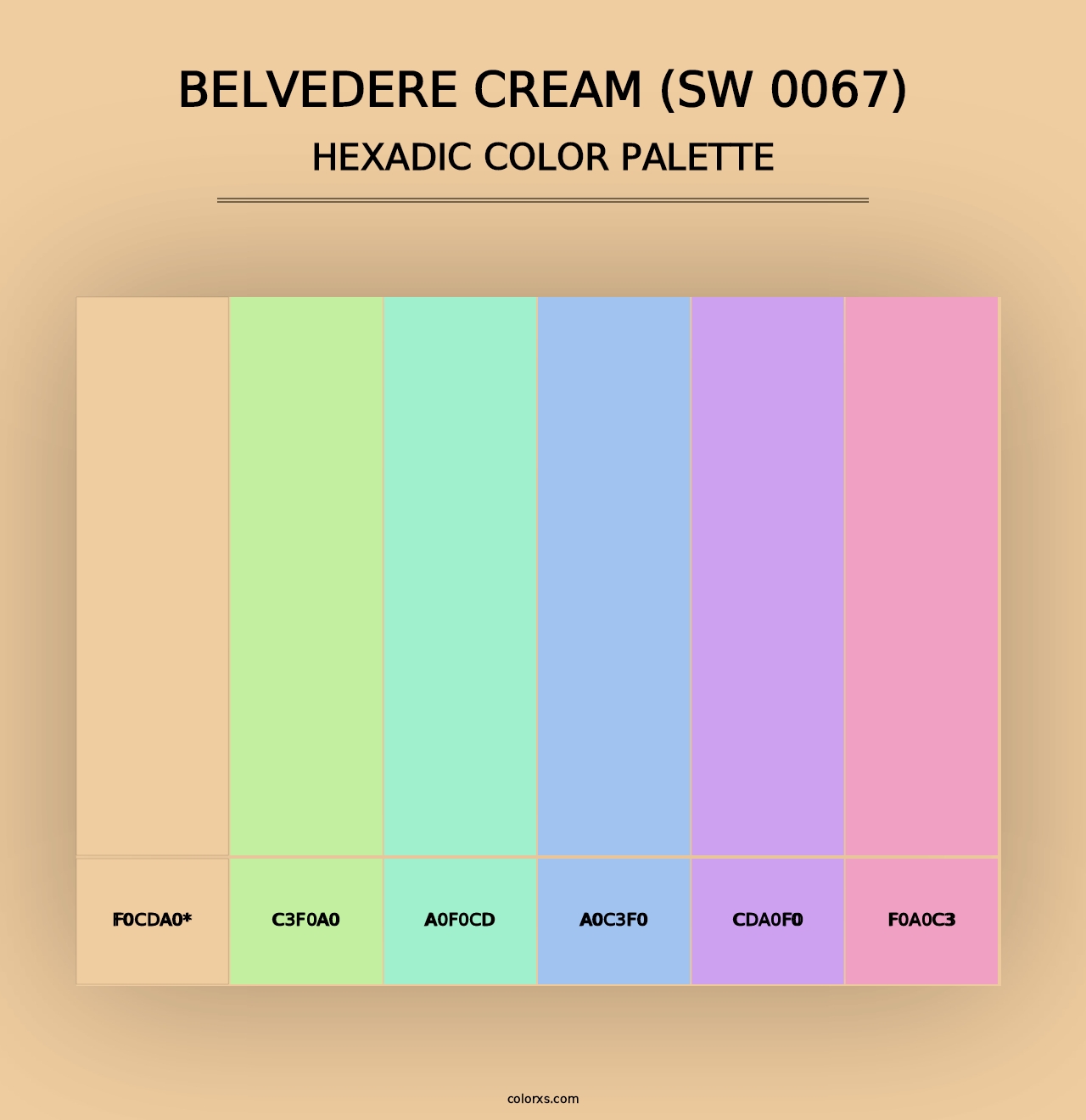 Belvedere Cream (SW 0067) - Hexadic Color Palette