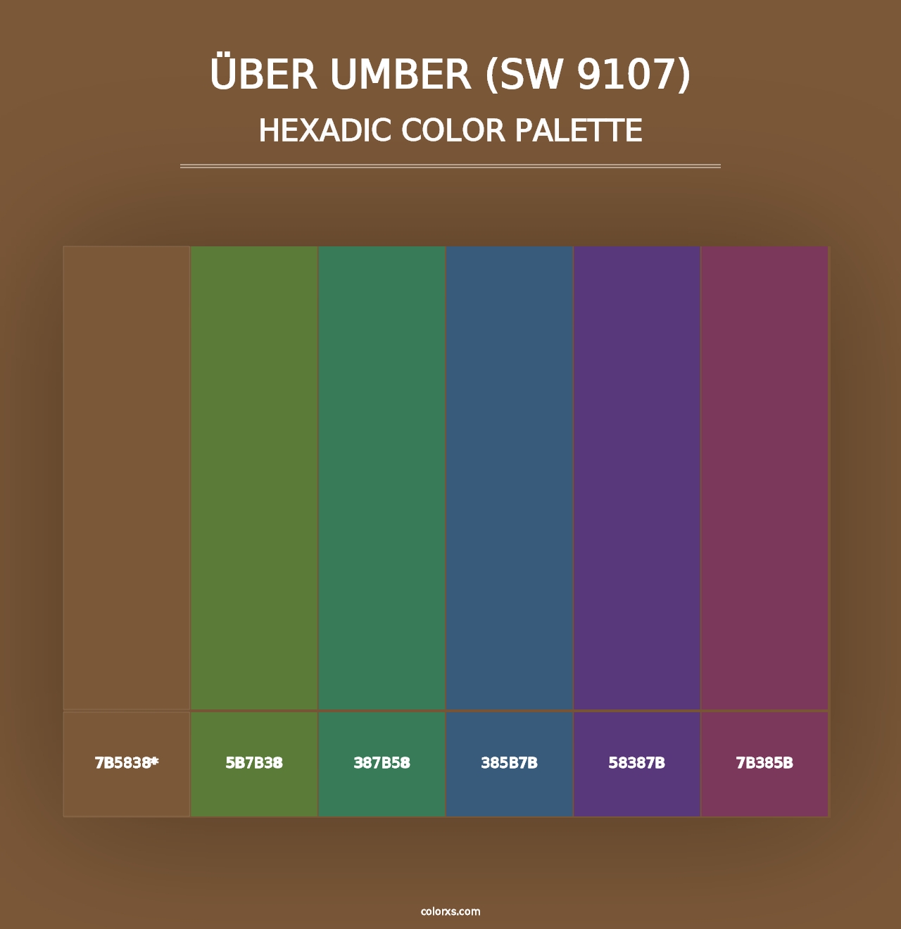 Über Umber (SW 9107) - Hexadic Color Palette