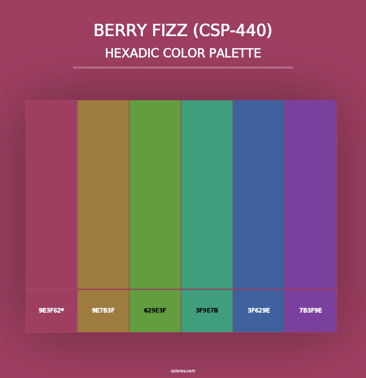 Berry Fizz (CSP-440) - Hexadic Color Palette