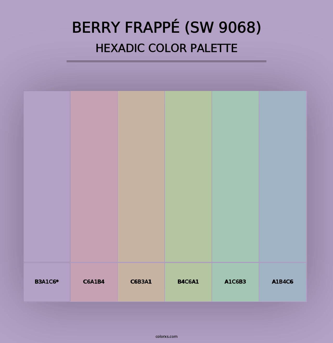 Berry Frappé (SW 9068) - Hexadic Color Palette