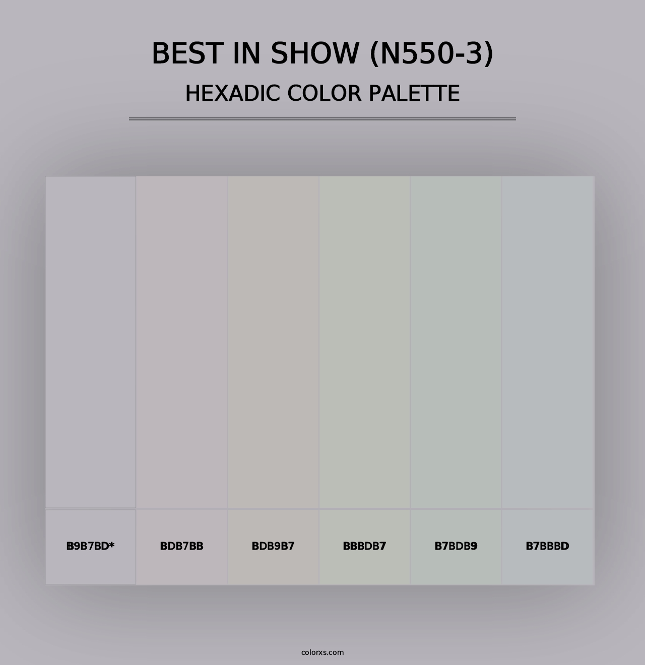 Best In Show (N550-3) - Hexadic Color Palette