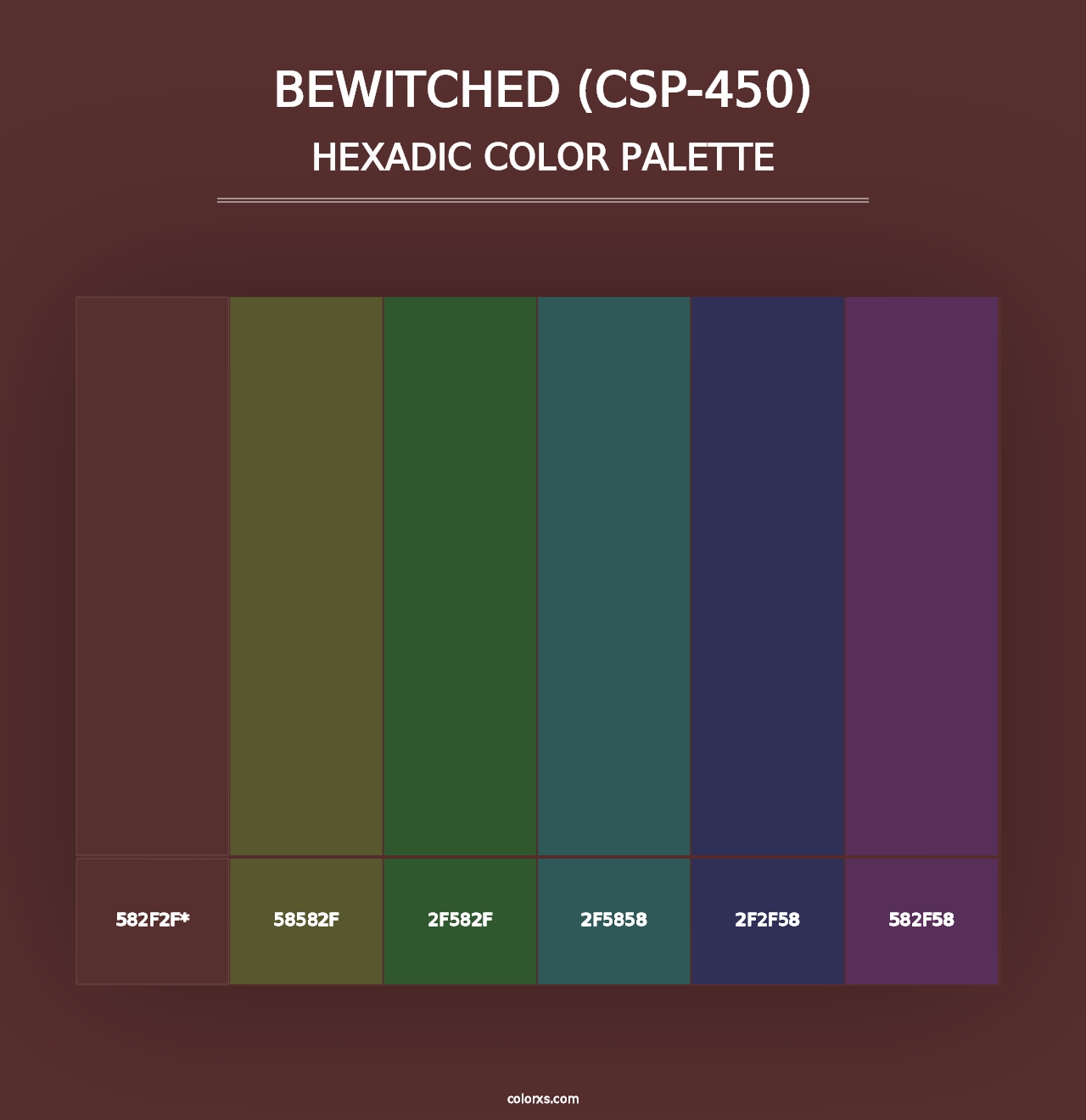 Bewitched (CSP-450) - Hexadic Color Palette