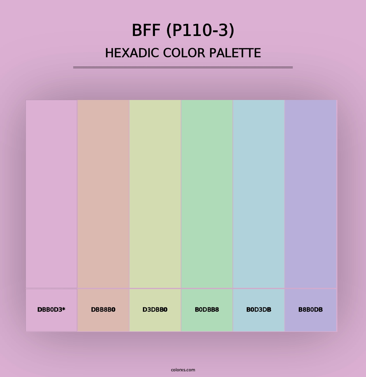 Bff (P110-3) - Hexadic Color Palette