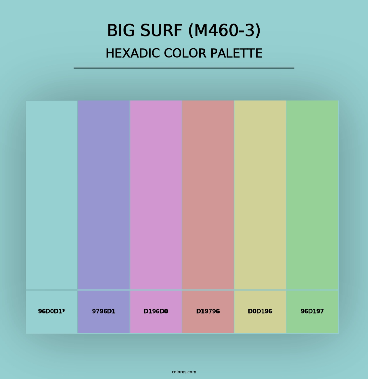 Big Surf (M460-3) - Hexadic Color Palette