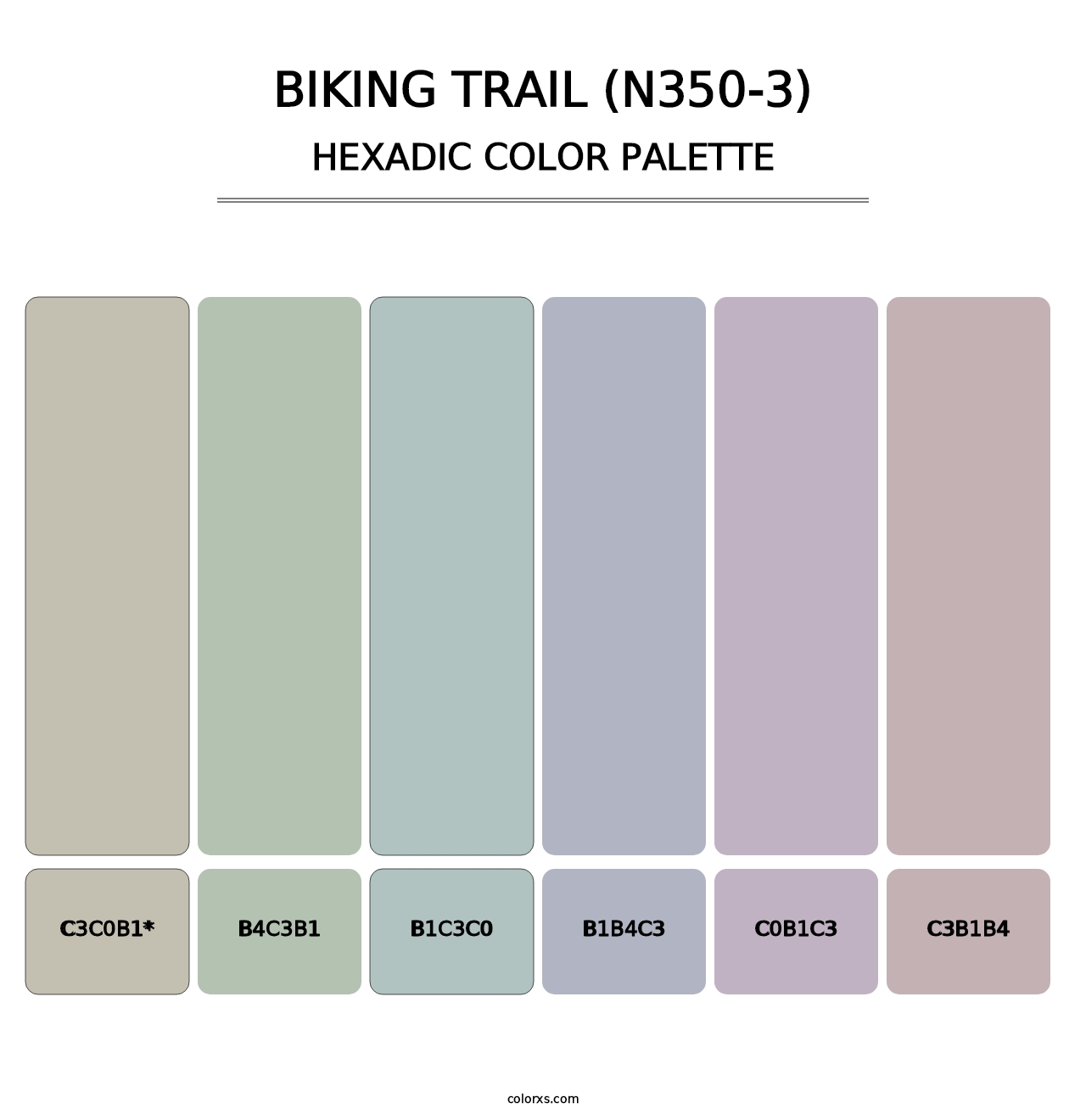 Biking Trail (N350-3) - Hexadic Color Palette