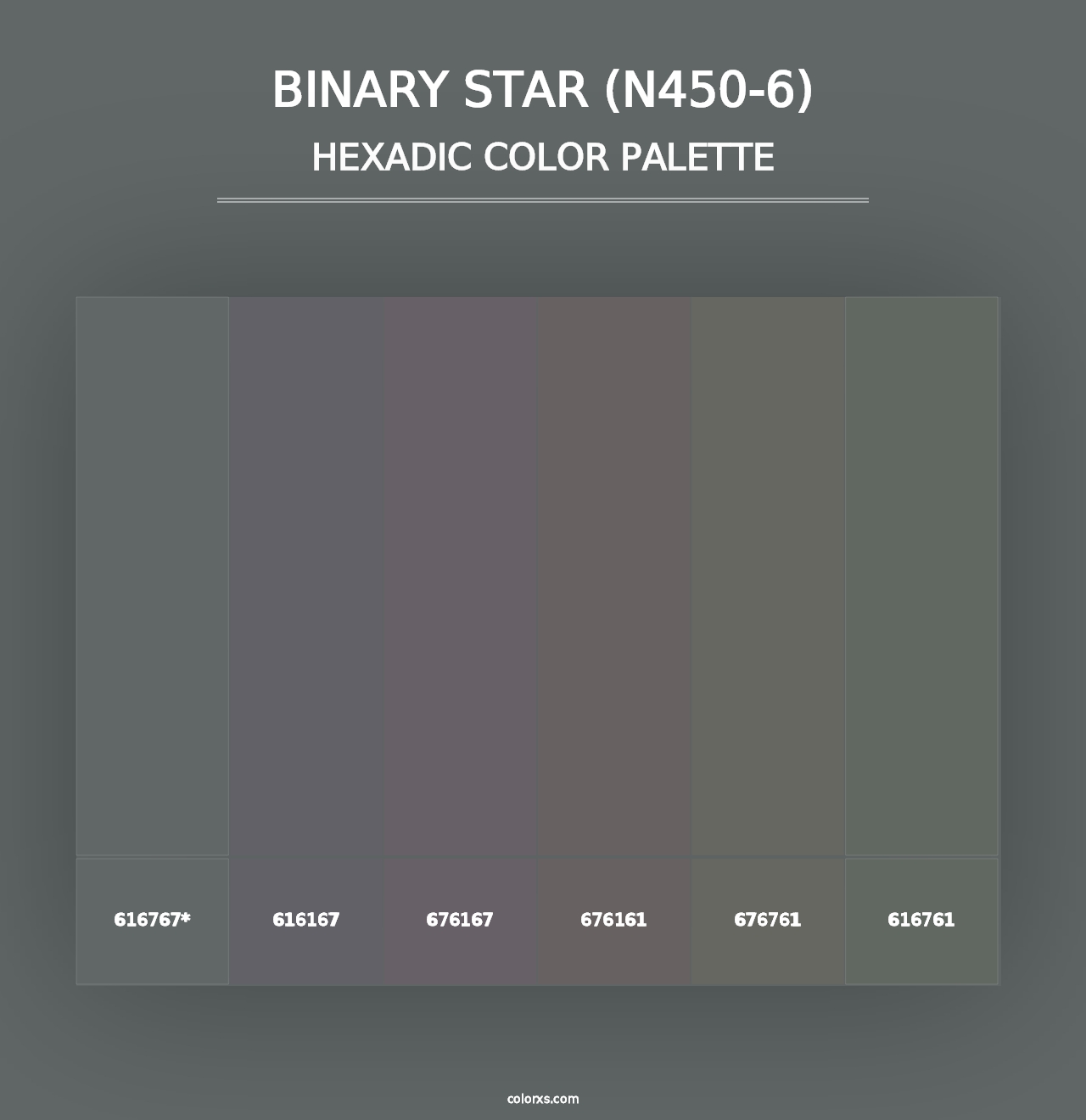 Binary Star (N450-6) - Hexadic Color Palette