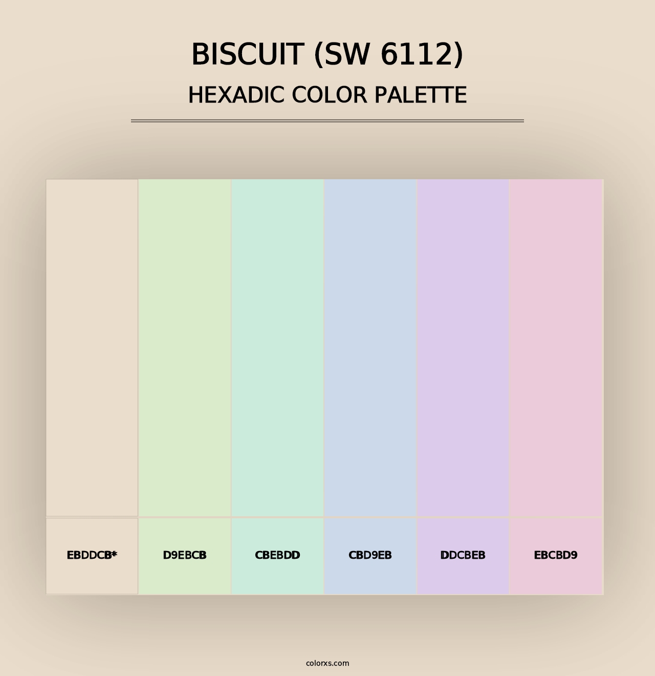 Biscuit (SW 6112) - Hexadic Color Palette