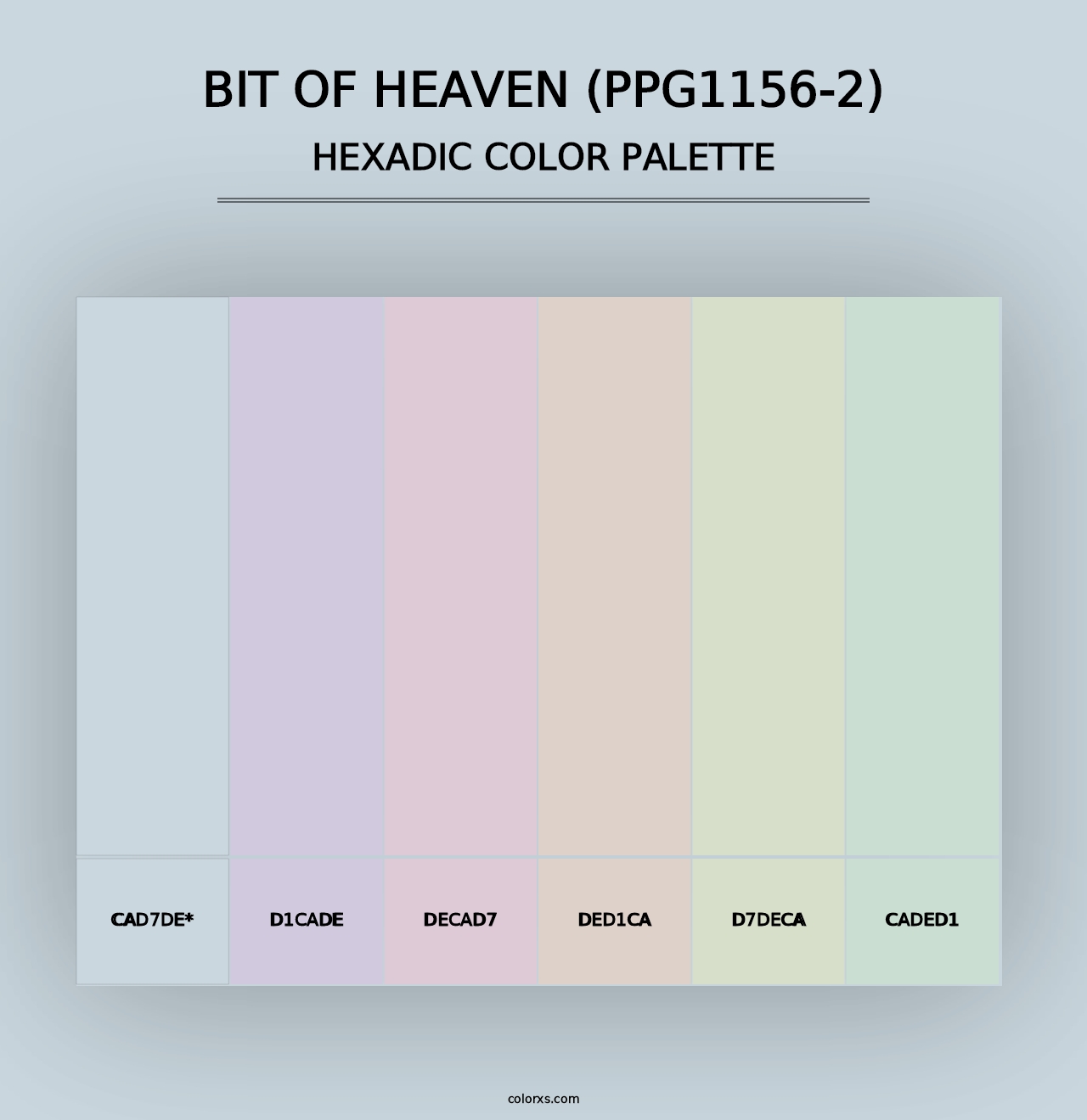 Bit Of Heaven (PPG1156-2) - Hexadic Color Palette