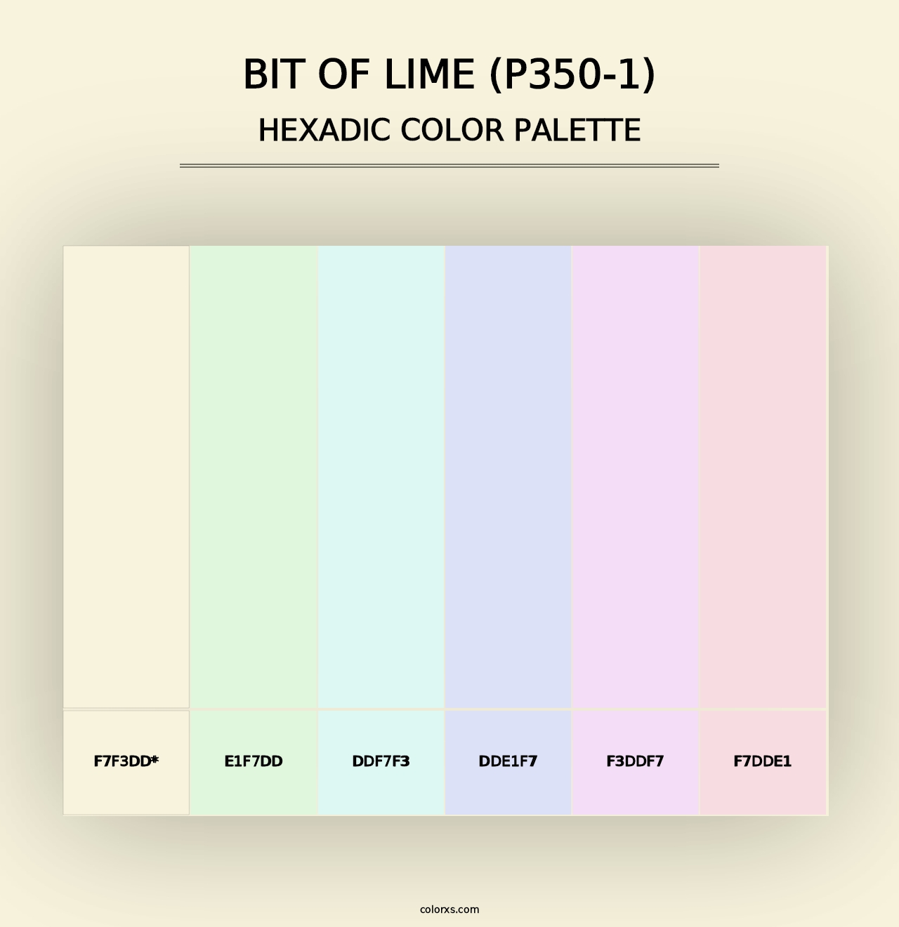 Bit Of Lime (P350-1) - Hexadic Color Palette