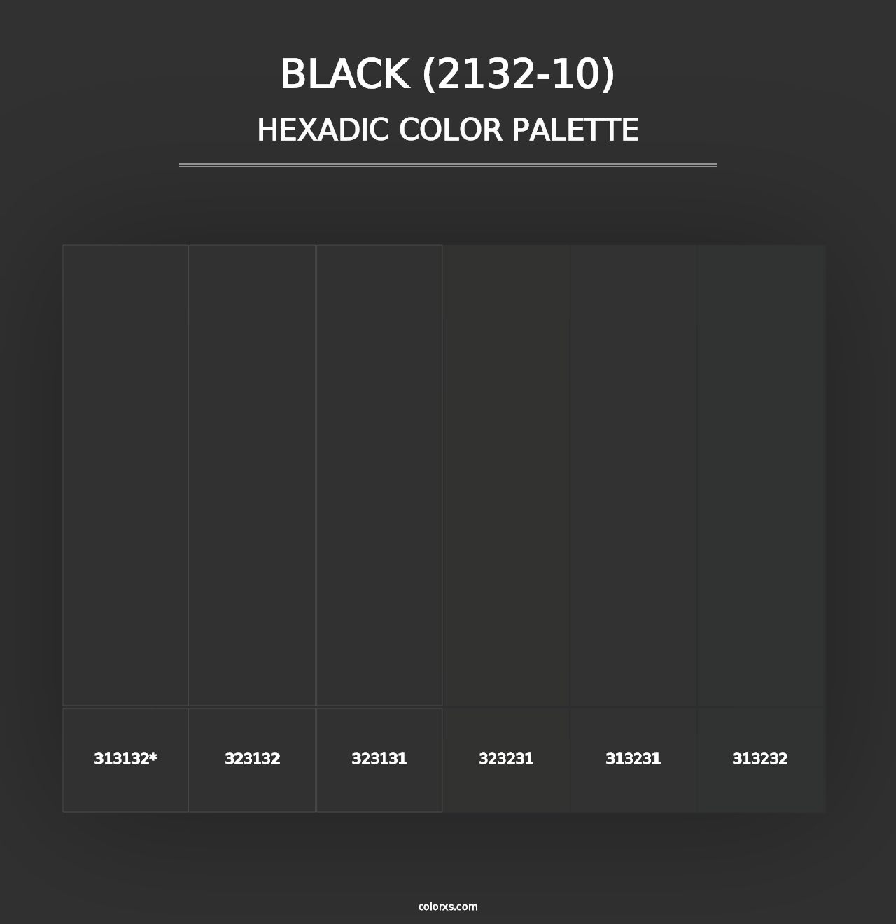 Black (2132-10) - Hexadic Color Palette