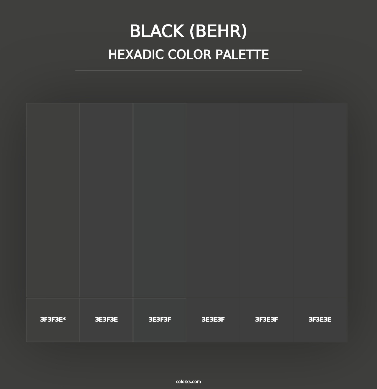 Black (Behr) - Hexadic Color Palette