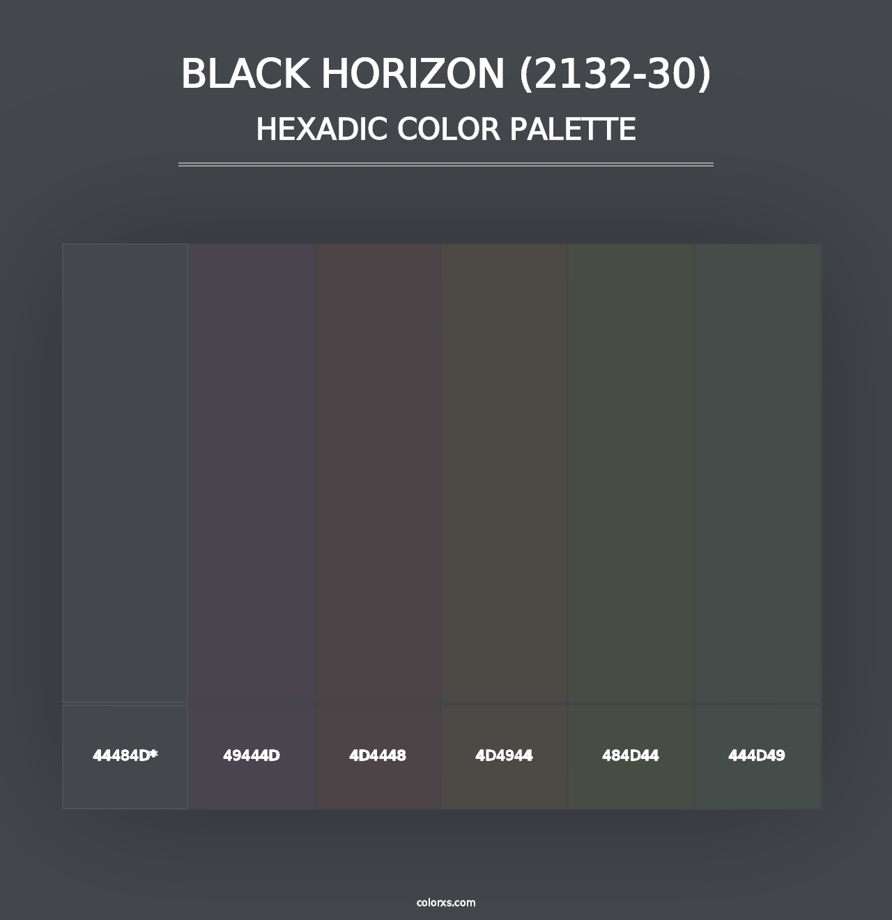 Black Horizon (2132-30) - Hexadic Color Palette