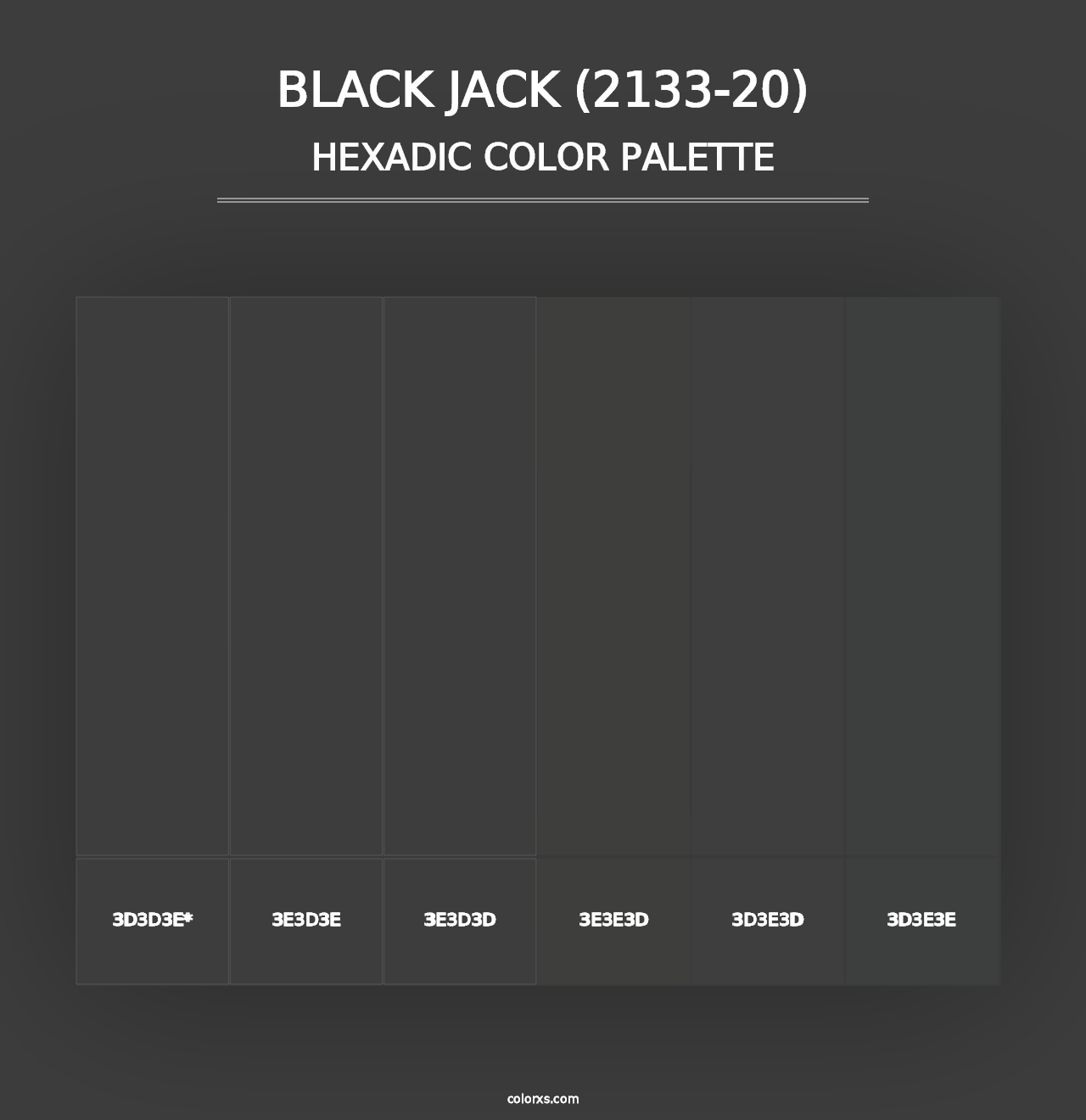 Black Jack (2133-20) - Hexadic Color Palette