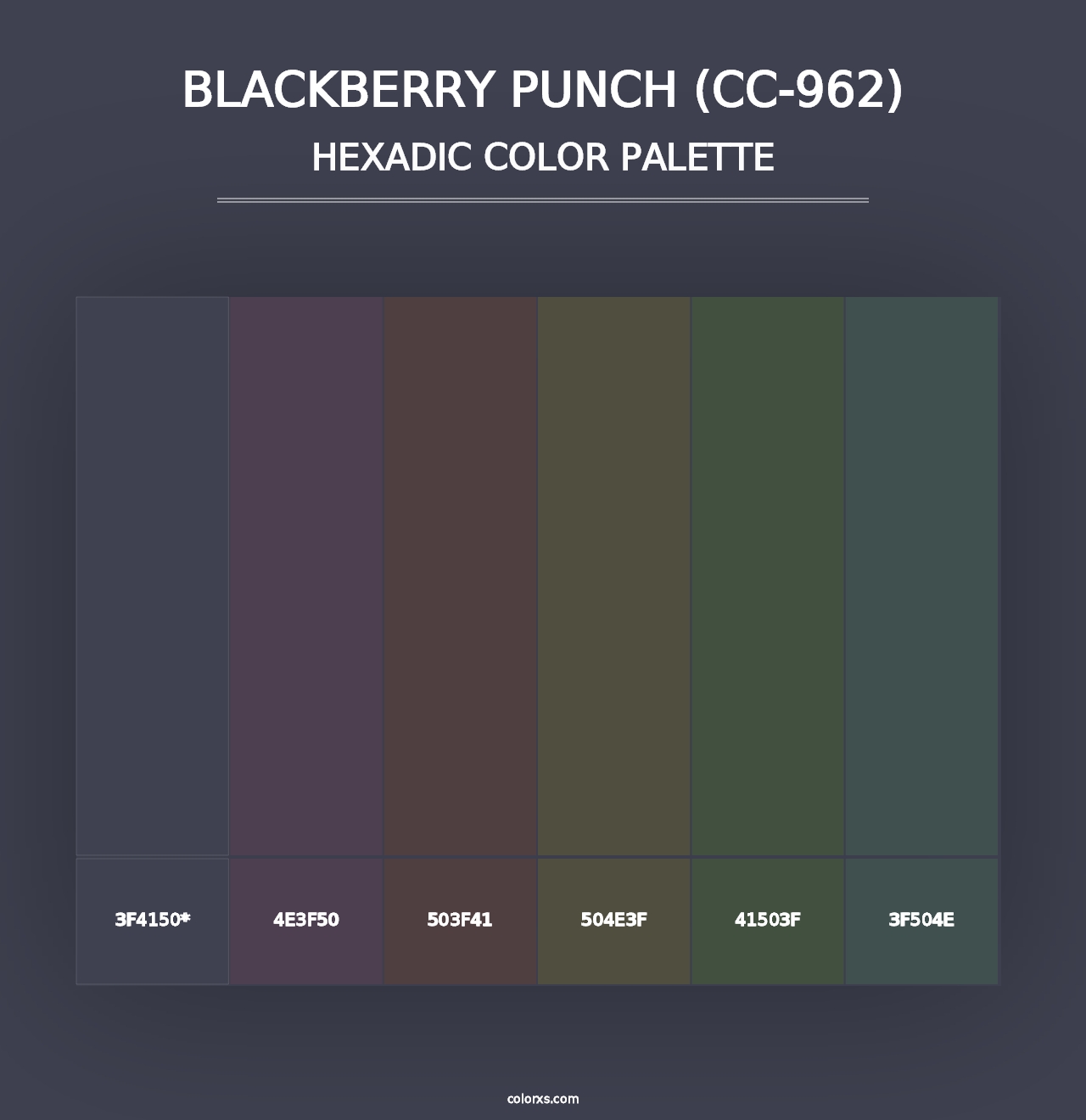 Blackberry Punch (CC-962) - Hexadic Color Palette