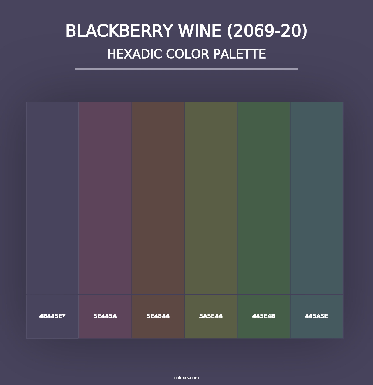 Blackberry Wine (2069-20) - Hexadic Color Palette