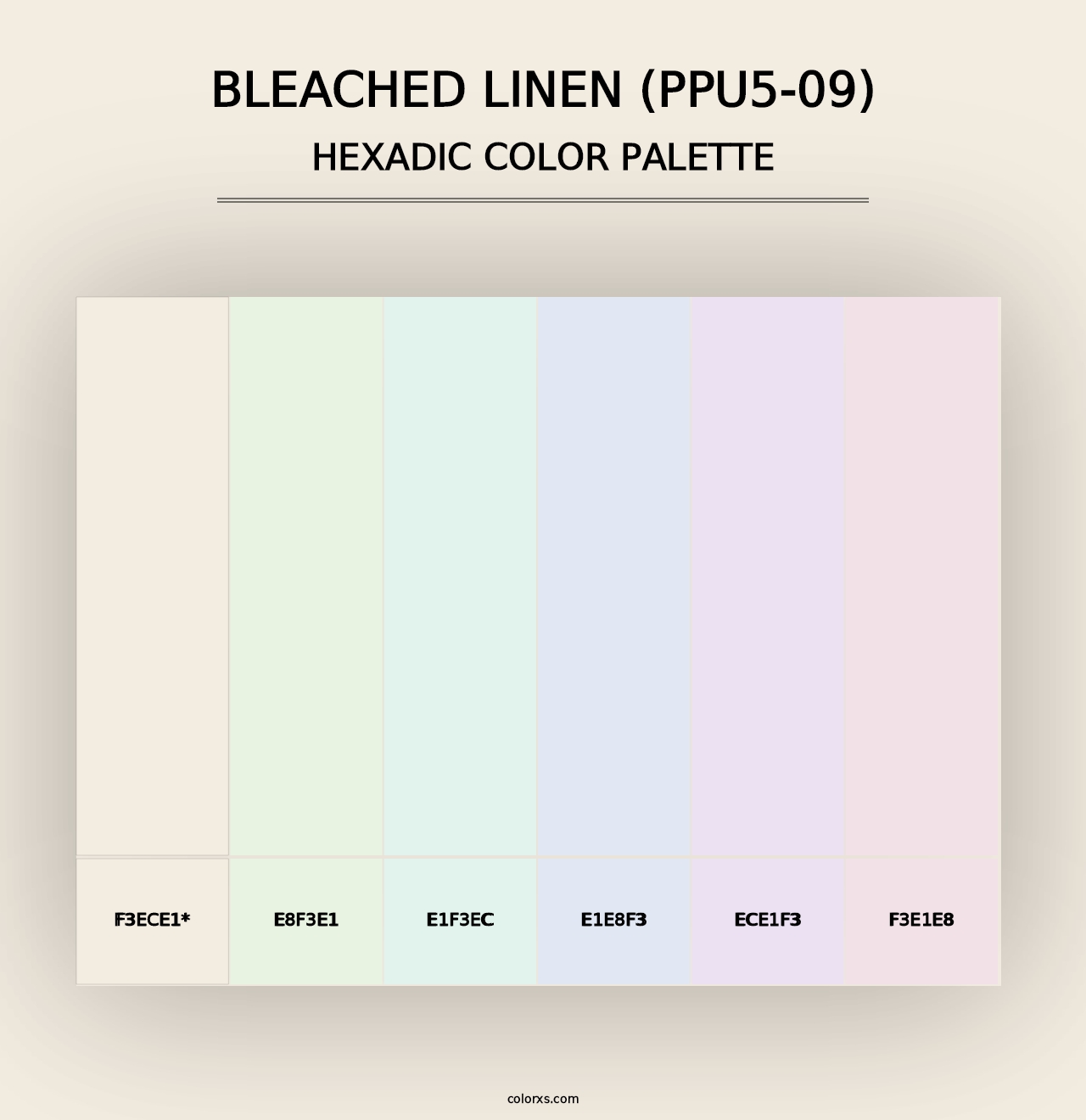 Bleached Linen (PPU5-09) - Hexadic Color Palette