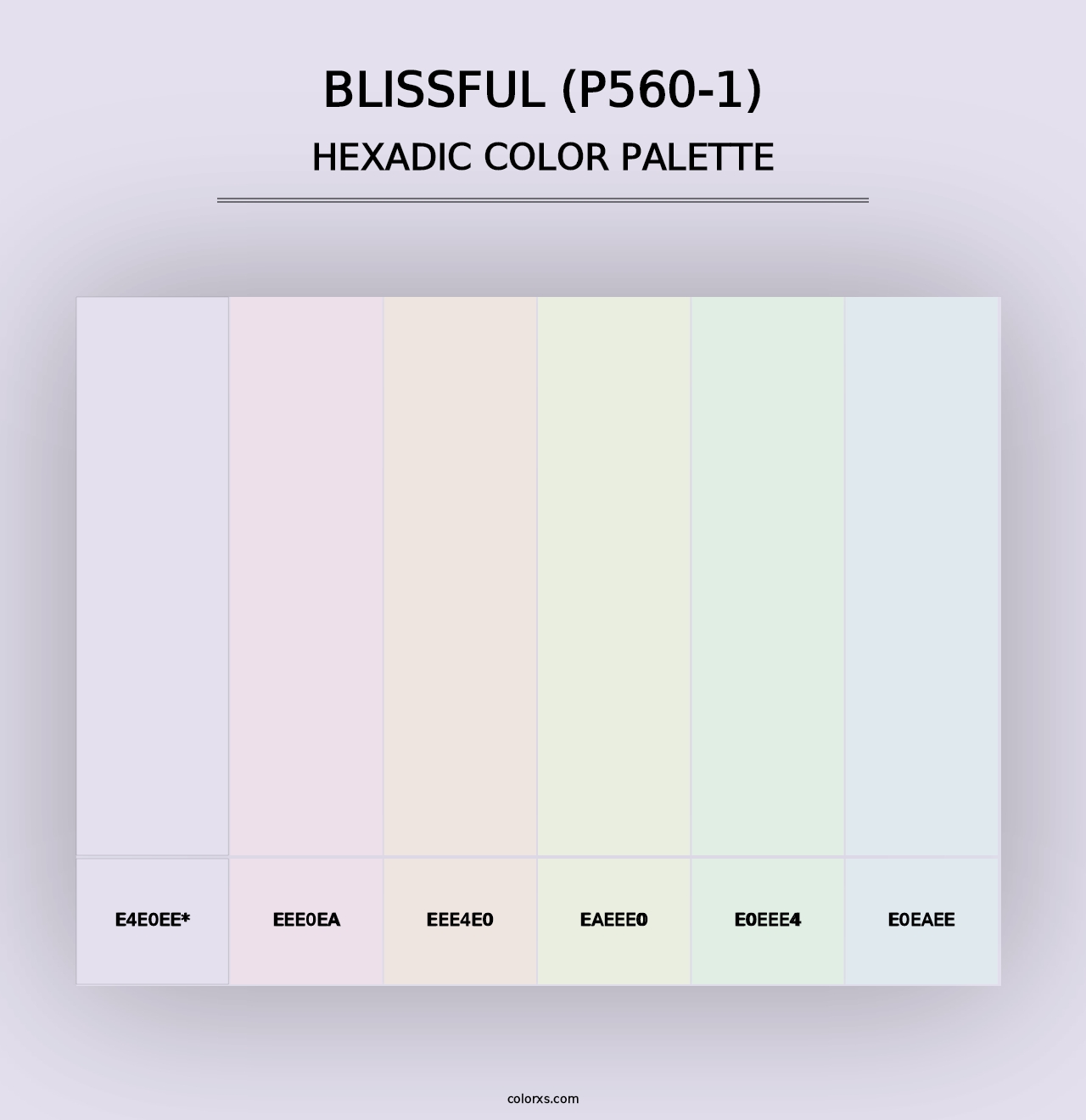 Blissful (P560-1) - Hexadic Color Palette