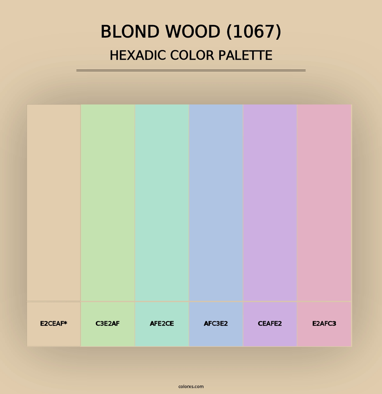 Blond Wood (1067) - Hexadic Color Palette