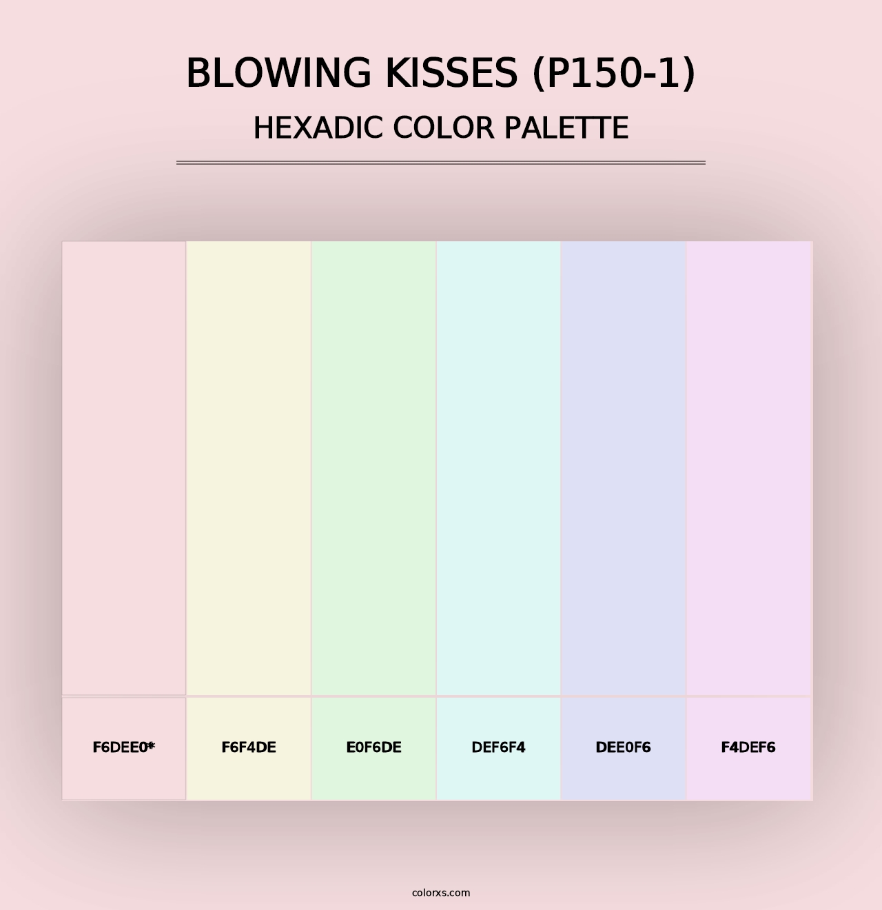 Blowing Kisses (P150-1) - Hexadic Color Palette