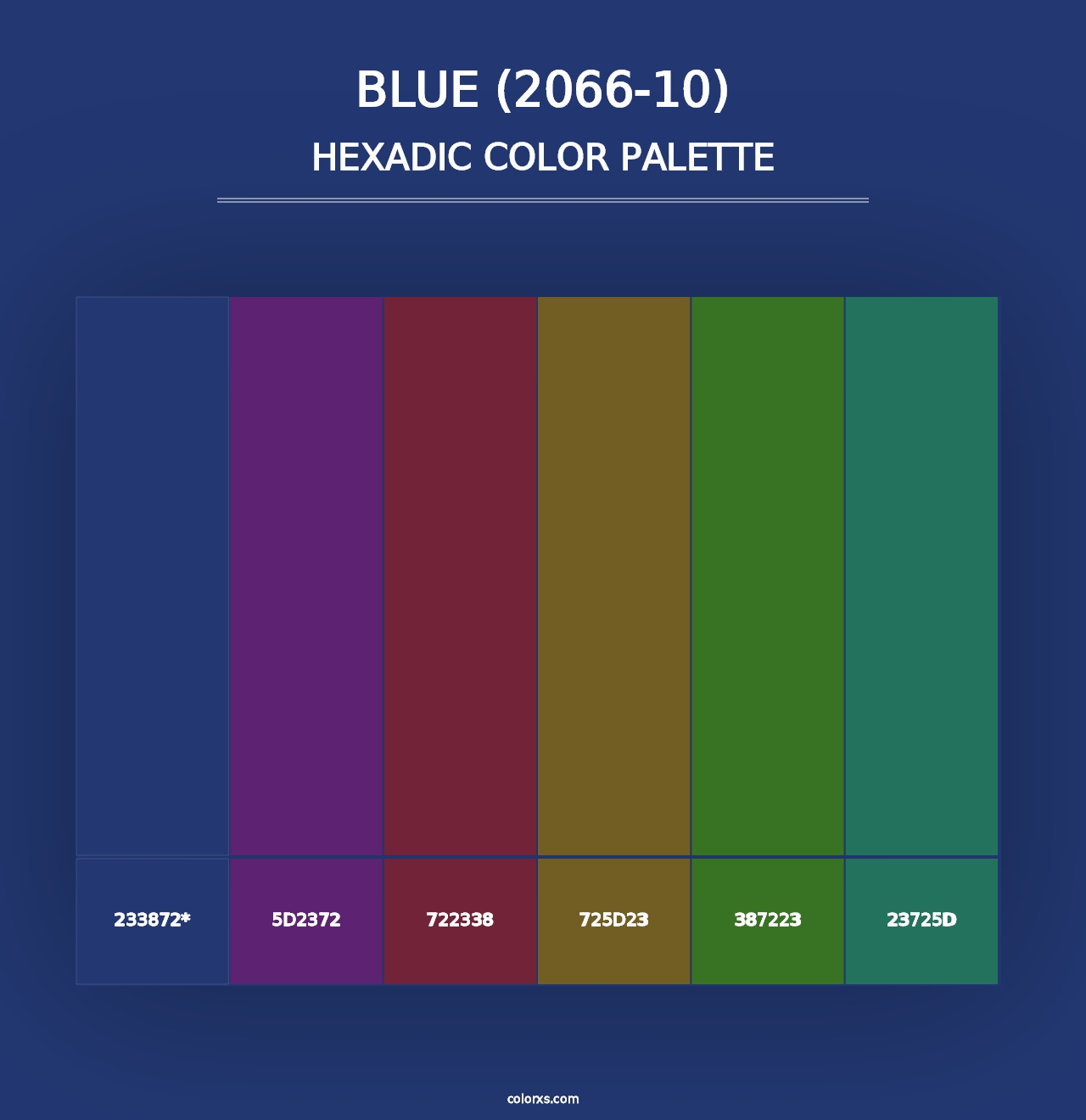 Blue (2066-10) - Hexadic Color Palette