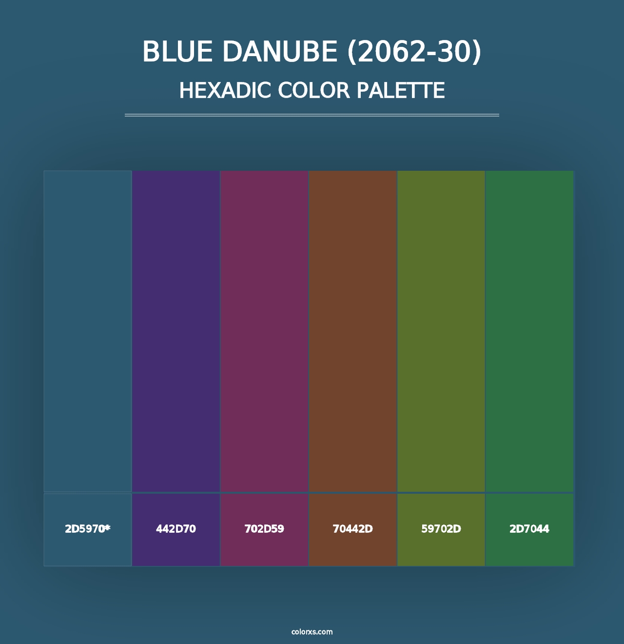 Blue Danube (2062-30) - Hexadic Color Palette