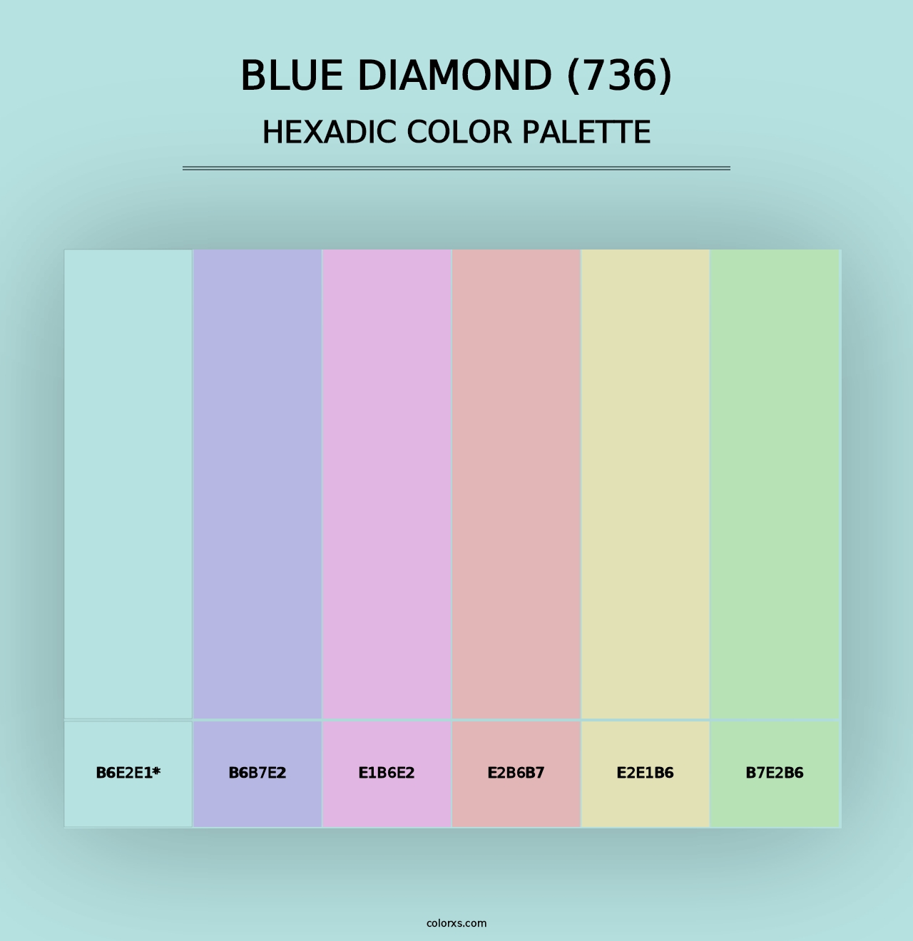 Blue Diamond (736) - Hexadic Color Palette