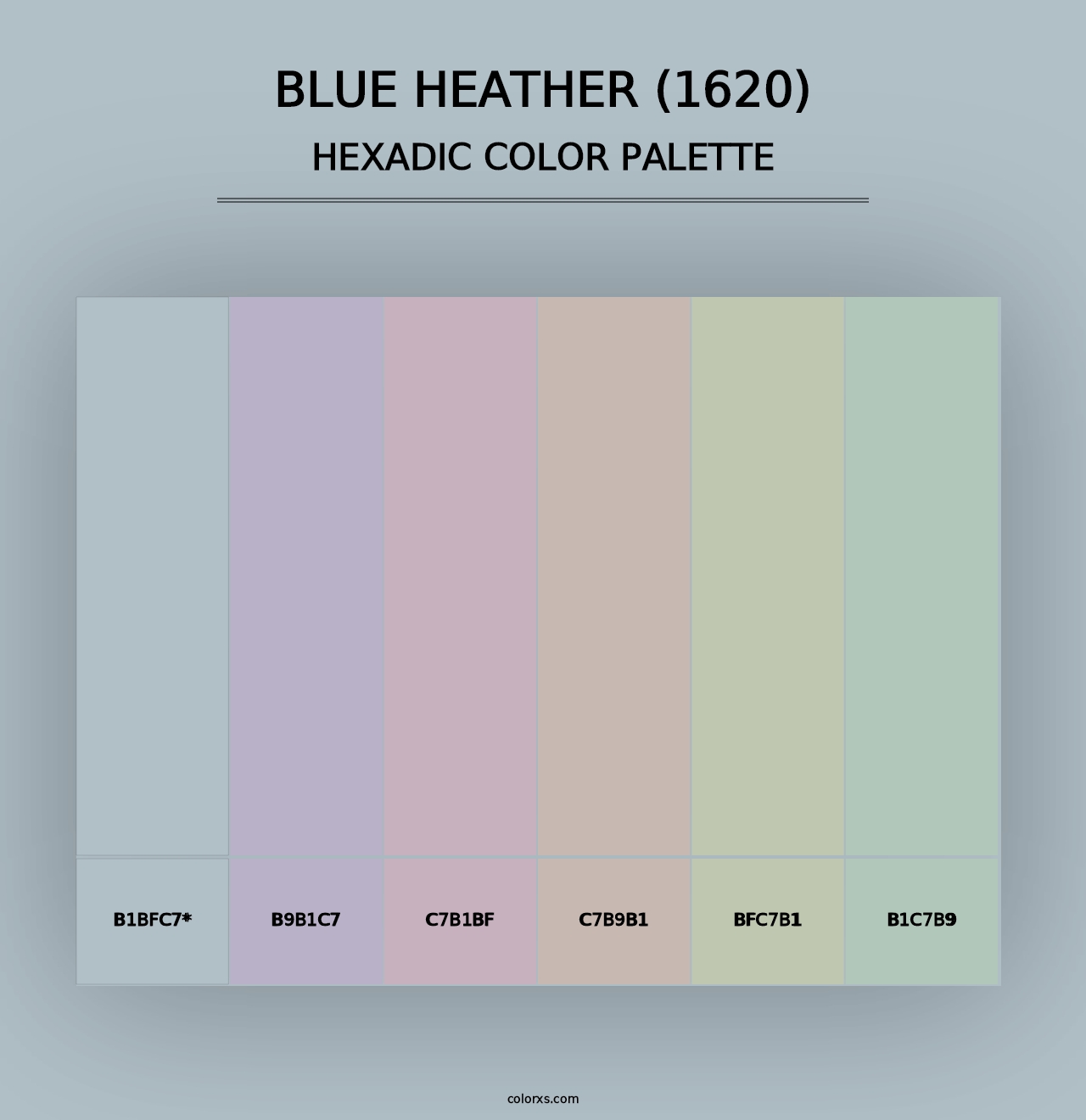 Blue Heather (1620) - Hexadic Color Palette