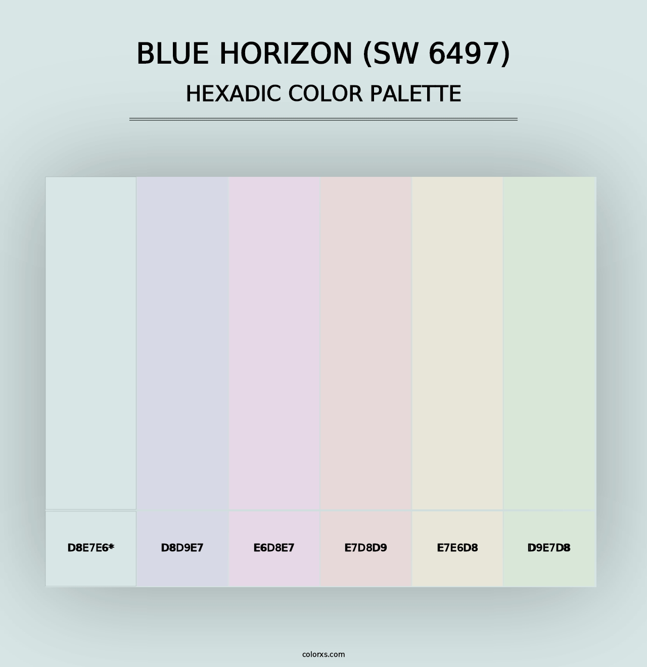 Blue Horizon (SW 6497) - Hexadic Color Palette