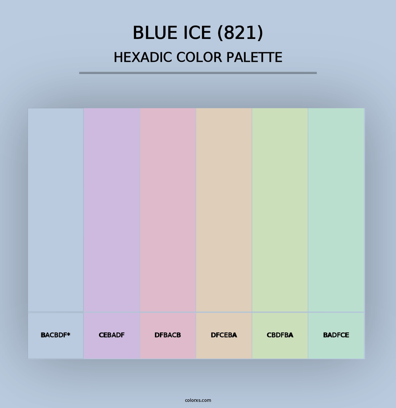 Blue Ice (821) - Hexadic Color Palette