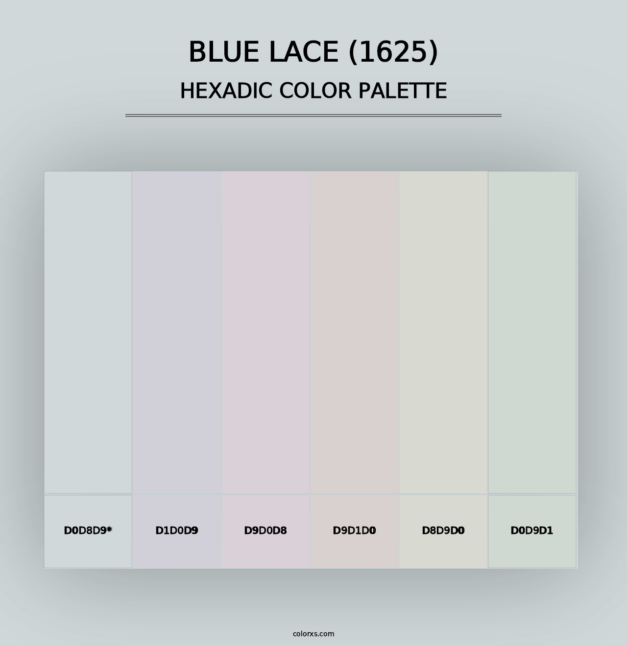 Blue Lace (1625) - Hexadic Color Palette