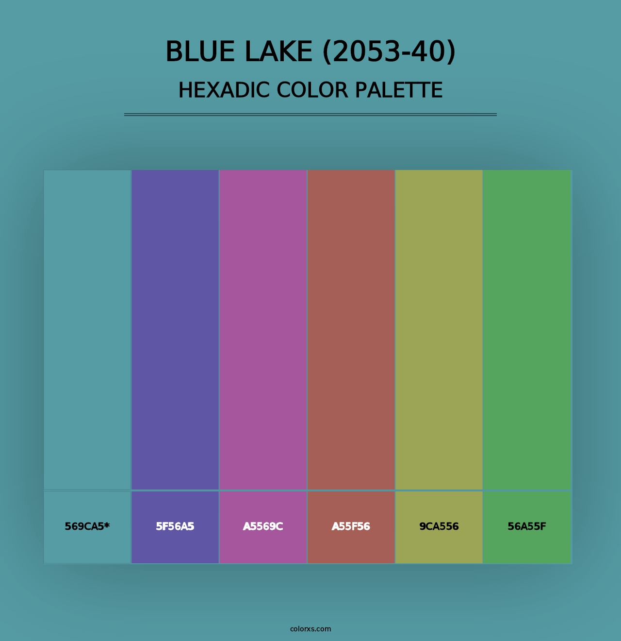 Blue Lake (2053-40) - Hexadic Color Palette