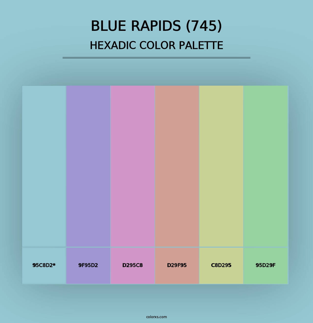 Blue Rapids (745) - Hexadic Color Palette