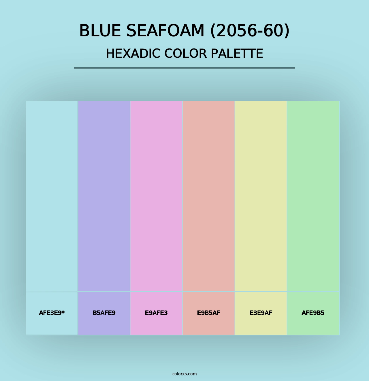 Blue Seafoam (2056-60) - Hexadic Color Palette