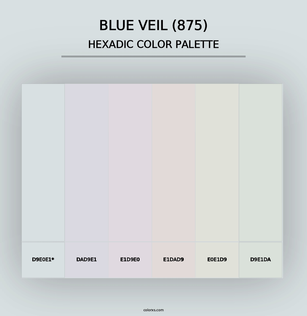 Blue Veil (875) - Hexadic Color Palette