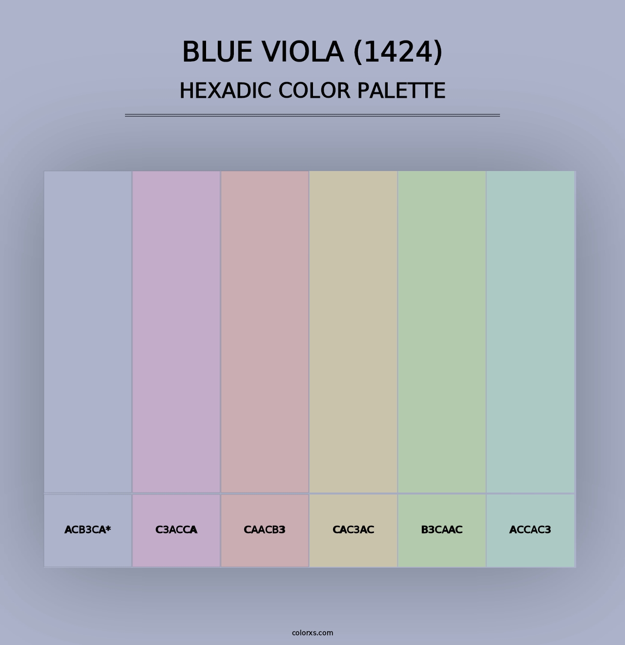 Blue Viola (1424) - Hexadic Color Palette