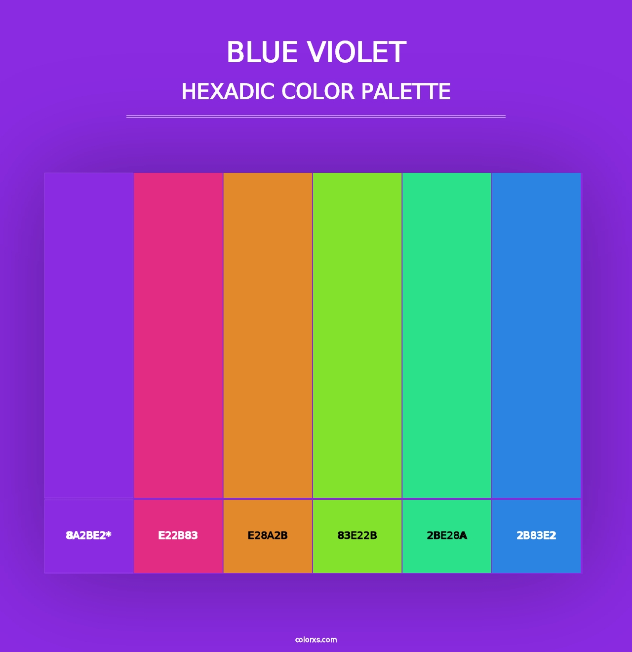 Blue Violet - Hexadic Color Palette