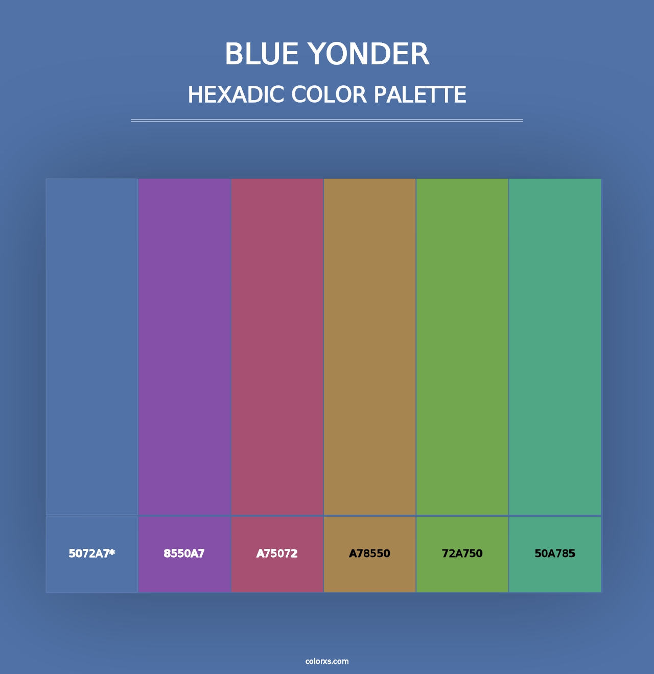 Blue Yonder - Hexadic Color Palette