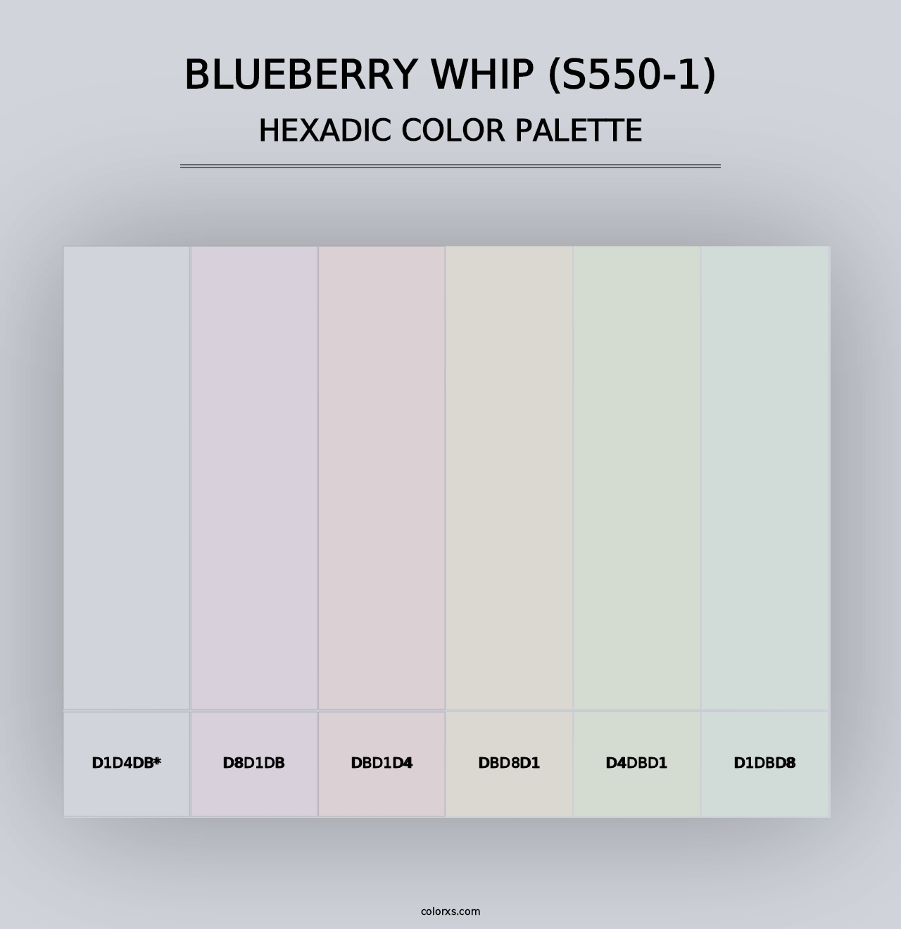 Blueberry Whip (S550-1) - Hexadic Color Palette