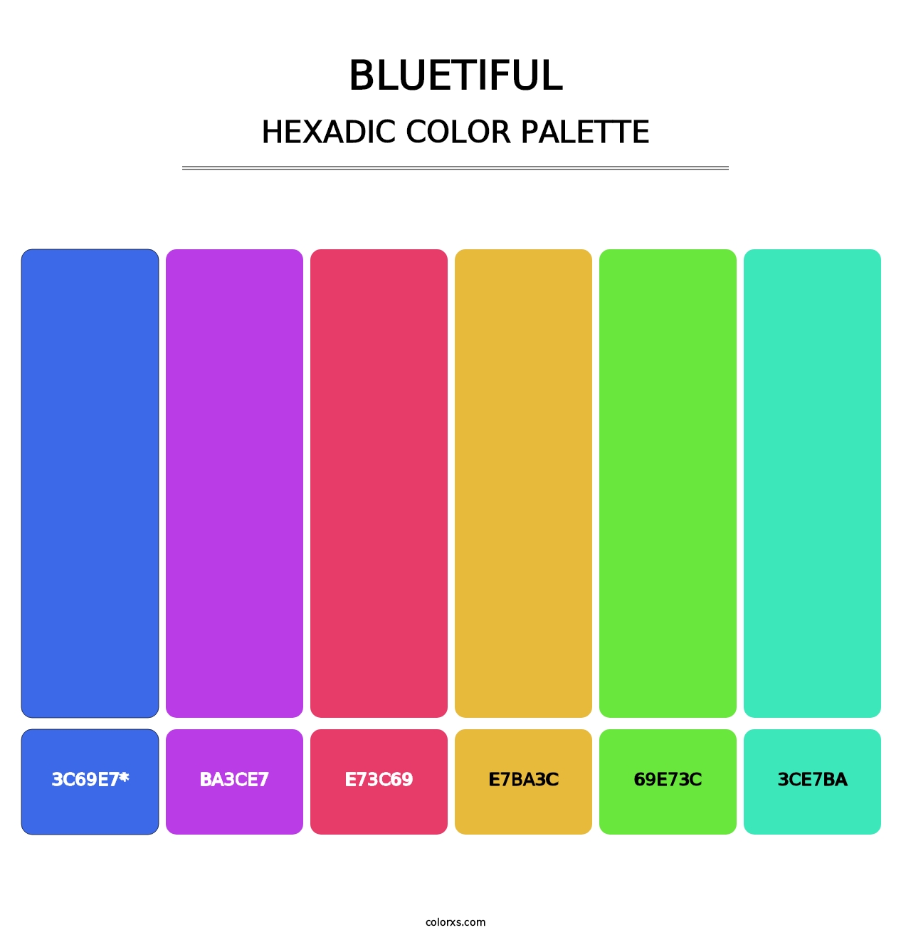 Bluetiful - Hexadic Color Palette