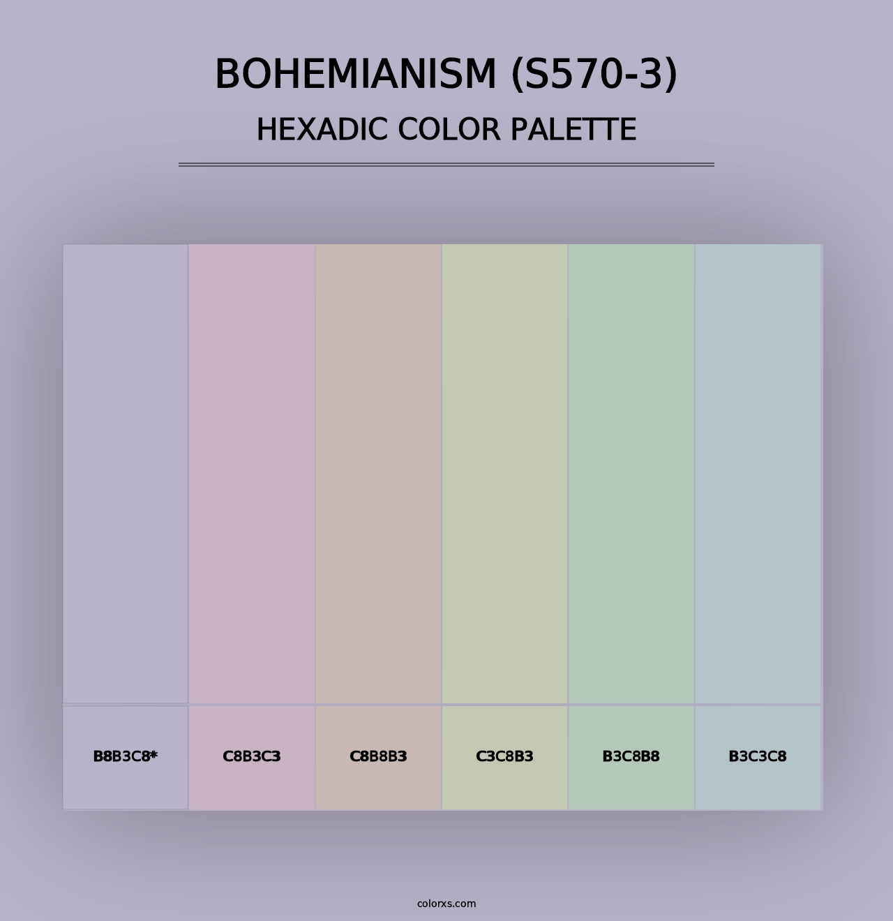 Bohemianism (S570-3) - Hexadic Color Palette