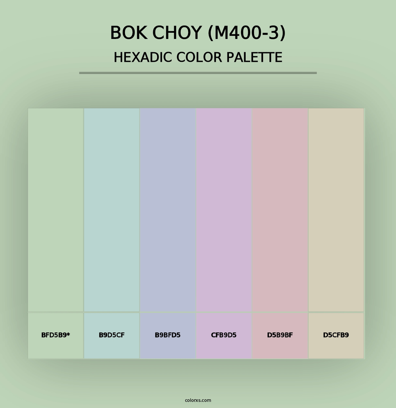 Bok Choy (M400-3) - Hexadic Color Palette