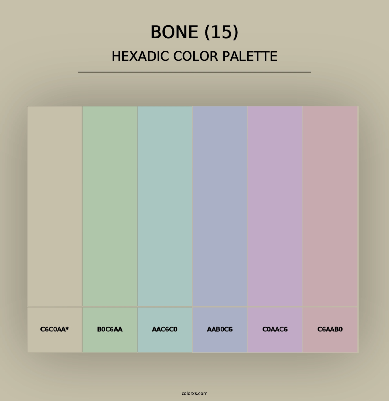 Bone (15) - Hexadic Color Palette