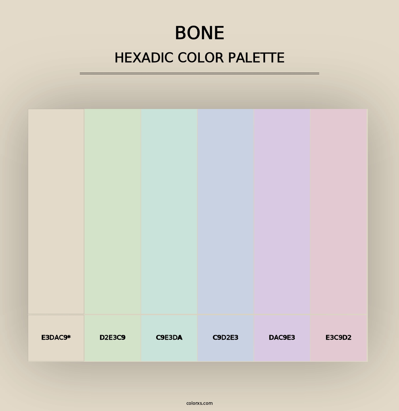 Bone - Hexadic Color Palette